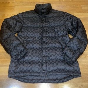 Coach signature C mens M black jacket